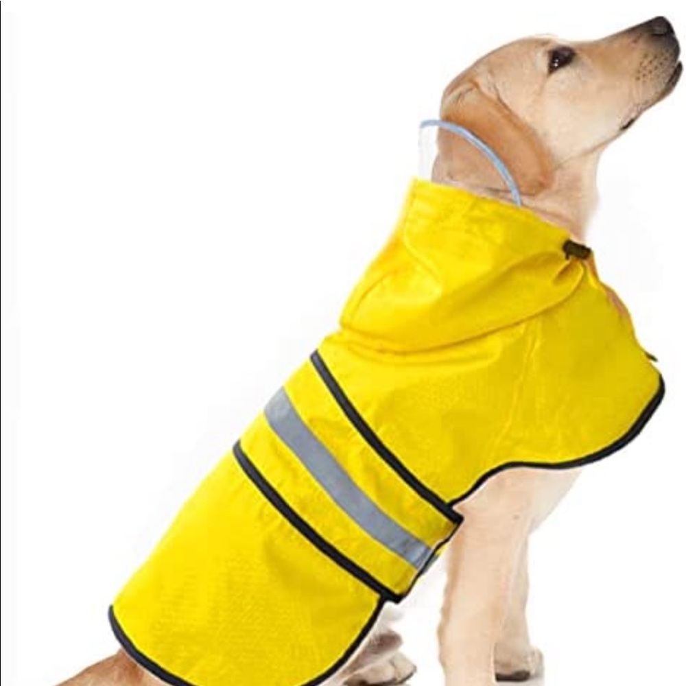 Dog Raincoat Hooded Slicker Poncho for Small to X-Large Dogs and Puppies